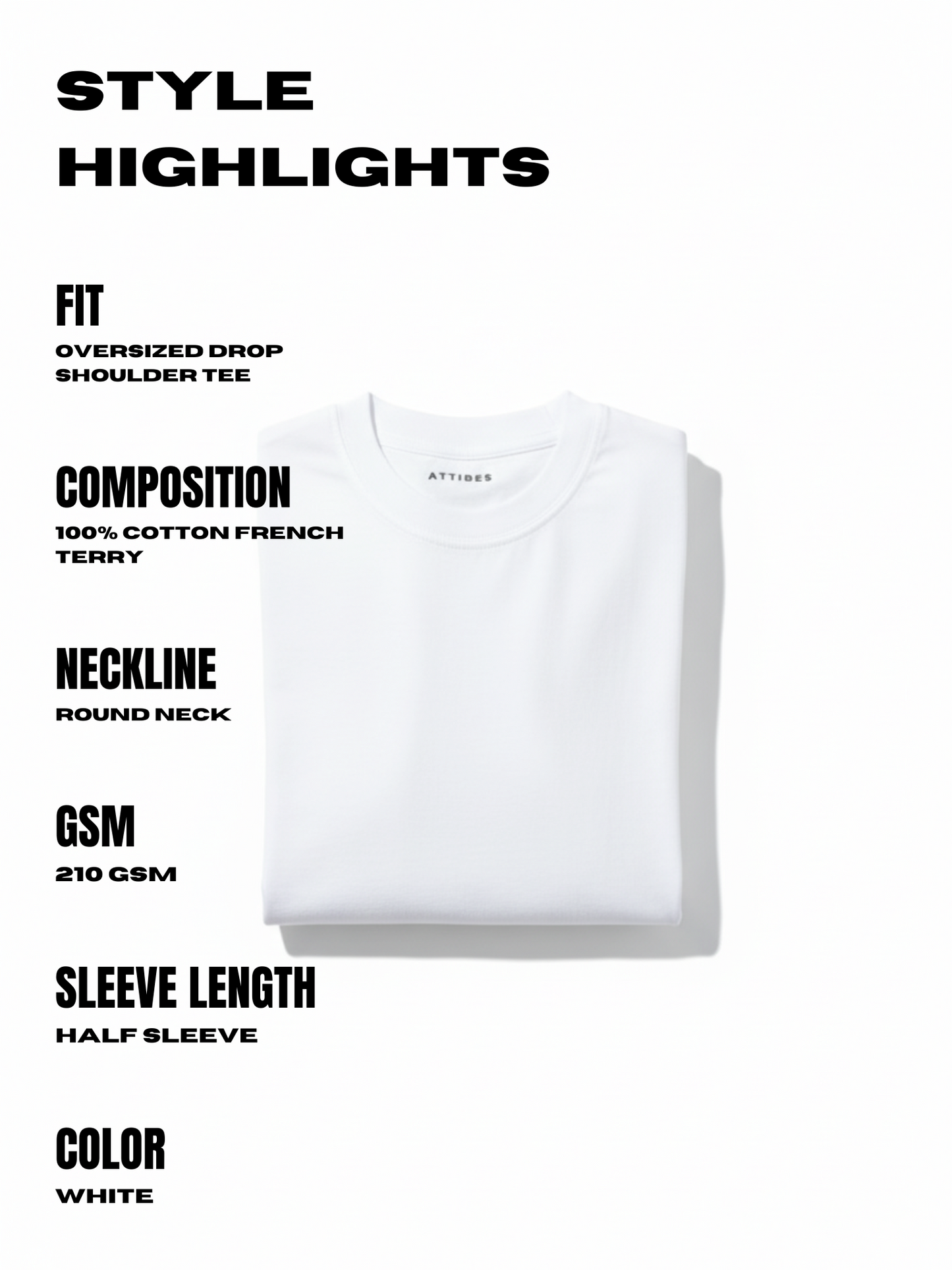 Basic Plain oversized tee