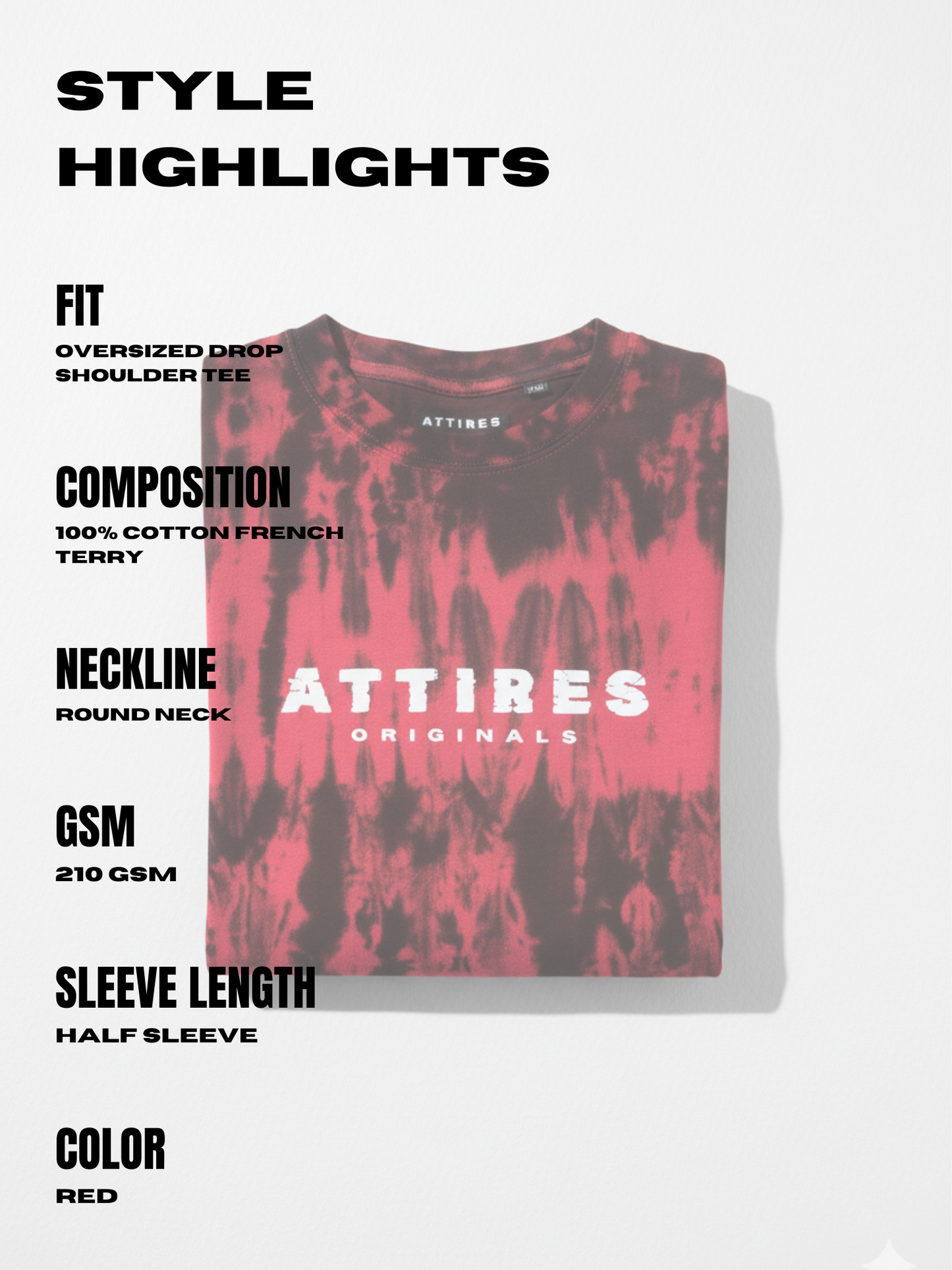 Oversized fit UNISEX tie dye Tee
